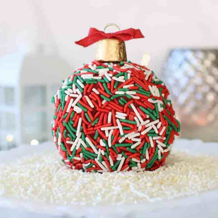 Cheese ball christmas ornament