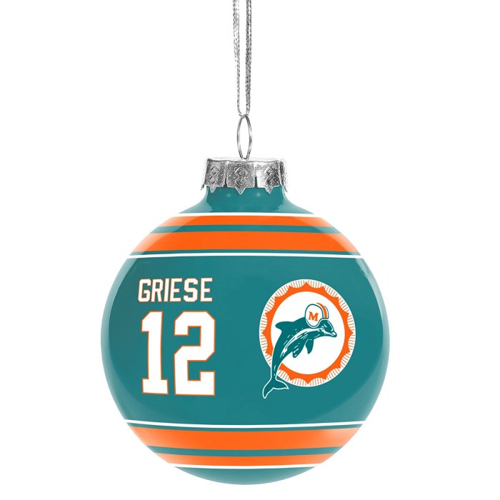 Miami dolphins christmas ornament