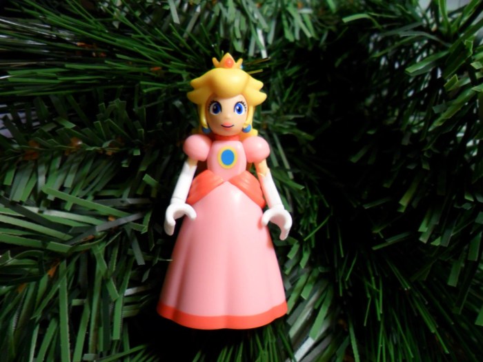 Princess peach christmas ornament